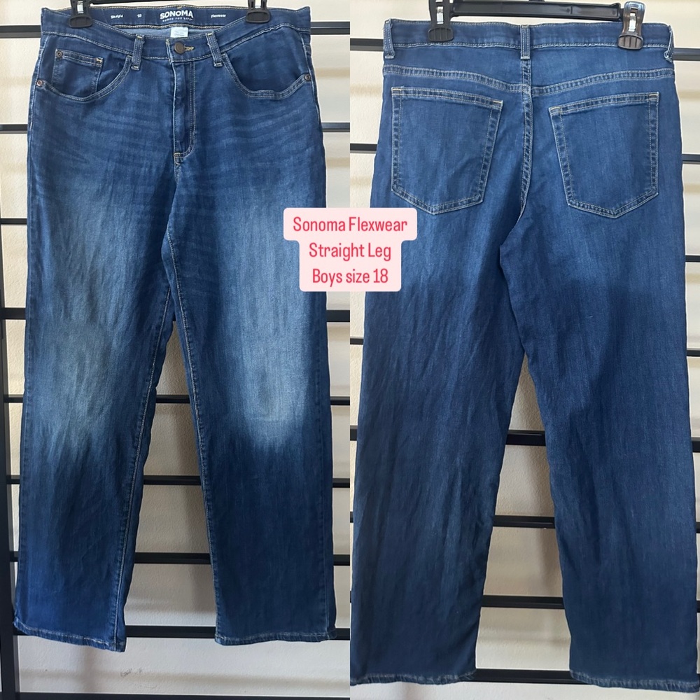 Sonoma Blue Straight Jeans Classic Style